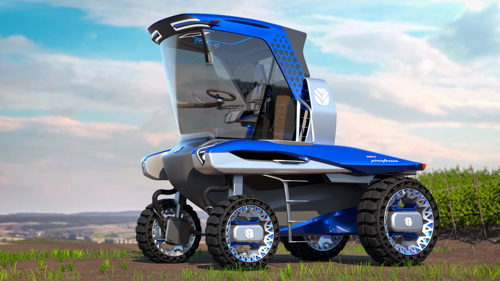New Holland presents brand new Straddle Tractor TE6 Range - Pininfarina